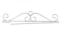 36 Inch Wire Scroll Split Bottom, Charcoal