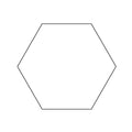 3in hexagon Template
