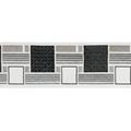 4-inch Decorative Woven Jacquard Trim Tape - Geometric Block Pattern – 5 Yard Roll | Style BR-756
