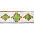 4-inch Velvet Embossed Decorative Trim Tape – 5 Yard Roll | Style BR-7557