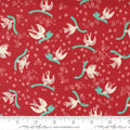 Cheer Merriment Cranberry 44"/45" Fabric Per Yard