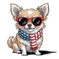 4th of July Dog Fabric Panel 10