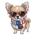 4th of July Dog Fabric Panel 11