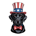 4th of July Dog Fabric Panel 14