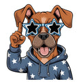4th of July Dog Fabric Panel 23