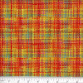 Autumn Orange-Red Zapper 45" wide Fabric per yard