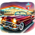 50s Diner Fabric Panel 13