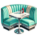 50s Diner Fabric Panel 16