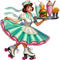 50s Diner Fabric Panel 8