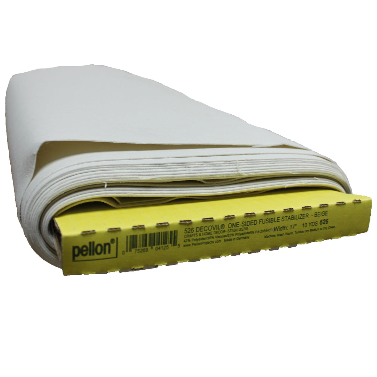 Pellon® 526 One-Sided Fusible Decovil Stabilizer 17" x 10 yards Bolt. Color: Beige.