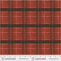 Window Pane Plaid Carn Red Cotton 43/44 Fabric Per Yard