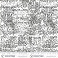 Winding Road Directions White Black Cotton 44"/45" Fabric Per Yard