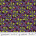 Winding Road Eucalyptus Grape Cotton 44"/45" Fabric Per Yard