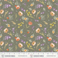 Aviva Floral Charm Thyme Cotton 44"/45" Fabric Per Yard