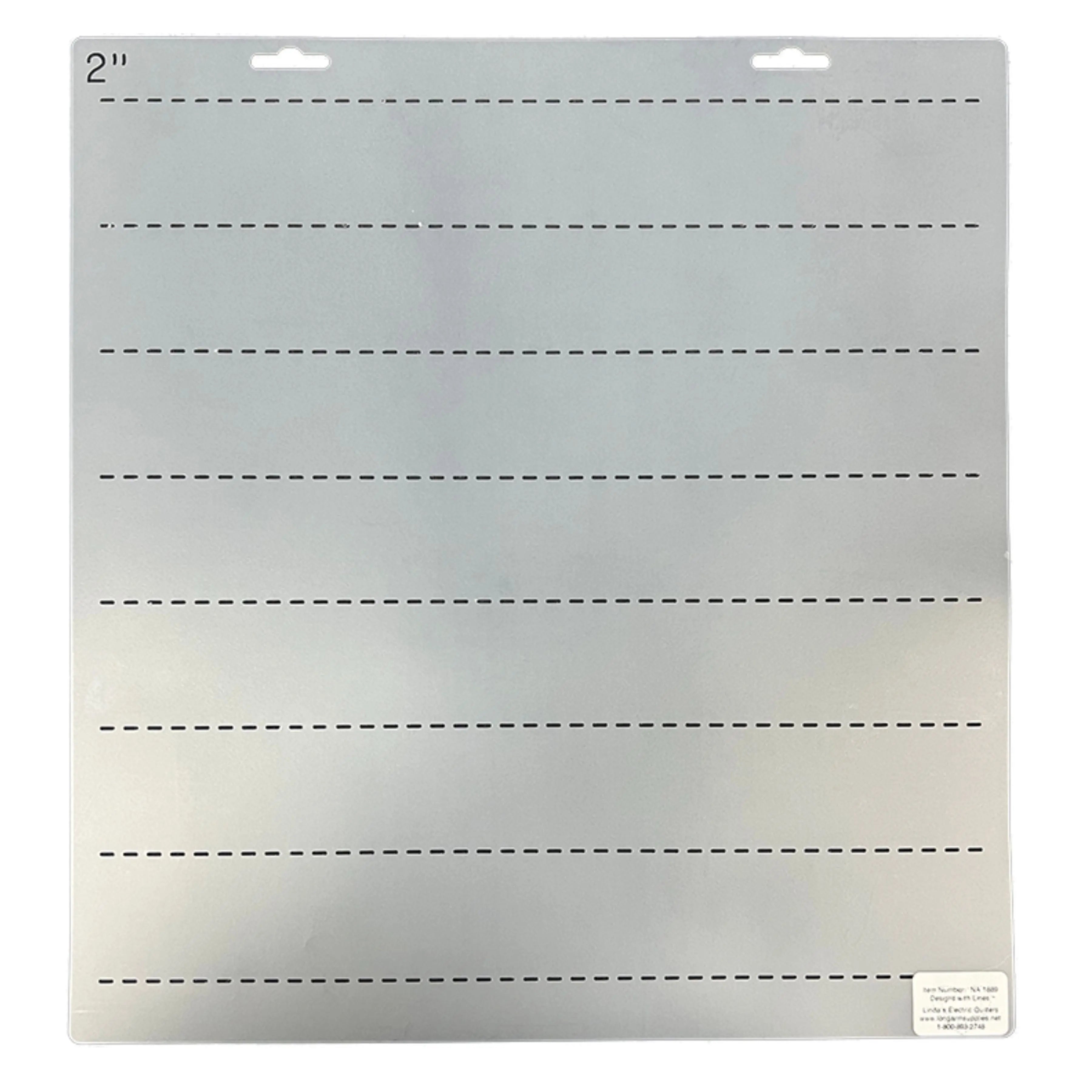 2142 2" Straight Lines 9" Stencil