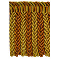 6" Bullion in Variated Gold, 5-Yard Roll - Luxury Decorative Fringe for Drapery, Upholstery and Home Decor