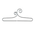 6in Double Scroll Split Bottom