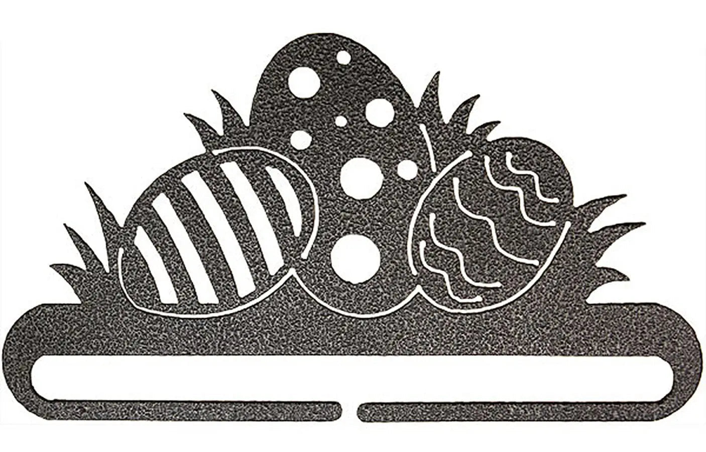 6in Easter Eggs Split Bottom Charcoal
