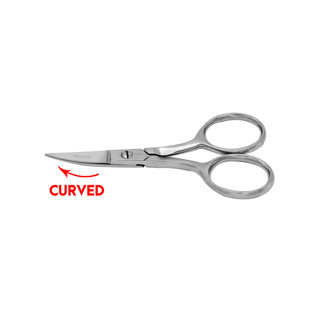 709L - Large Ring Left Hand, Curved Fine Point Scissors(4in)