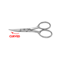 709L - Large Ring Left Hand, Curved Fine Point Scissors(4in)