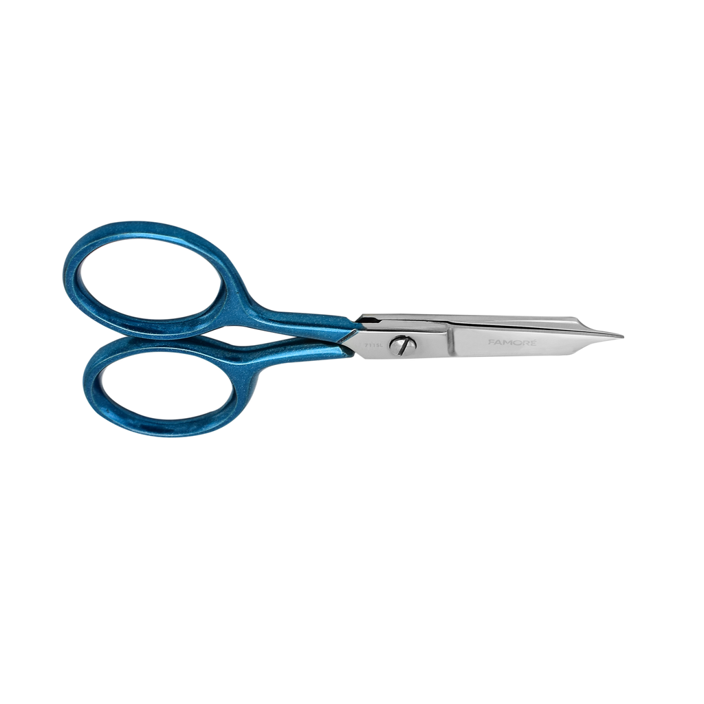 711L - True Left-Handed Straight Micro Tip, Large Ring Scissors (4in)