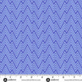 Perfect Day Zigziig Blue Cotton 44"/45" Fabric Per Yard