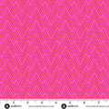 Perfect Day Zigziig Pink Cotton 44"/45" Fabric Per Yard