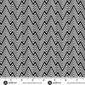 Perfect Day Zigziig Black Cotton 44"/45" Fabric Per Yard