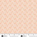 Perfect Day Zigziig Orange Cotton 44"/45" Fabric Per Yard