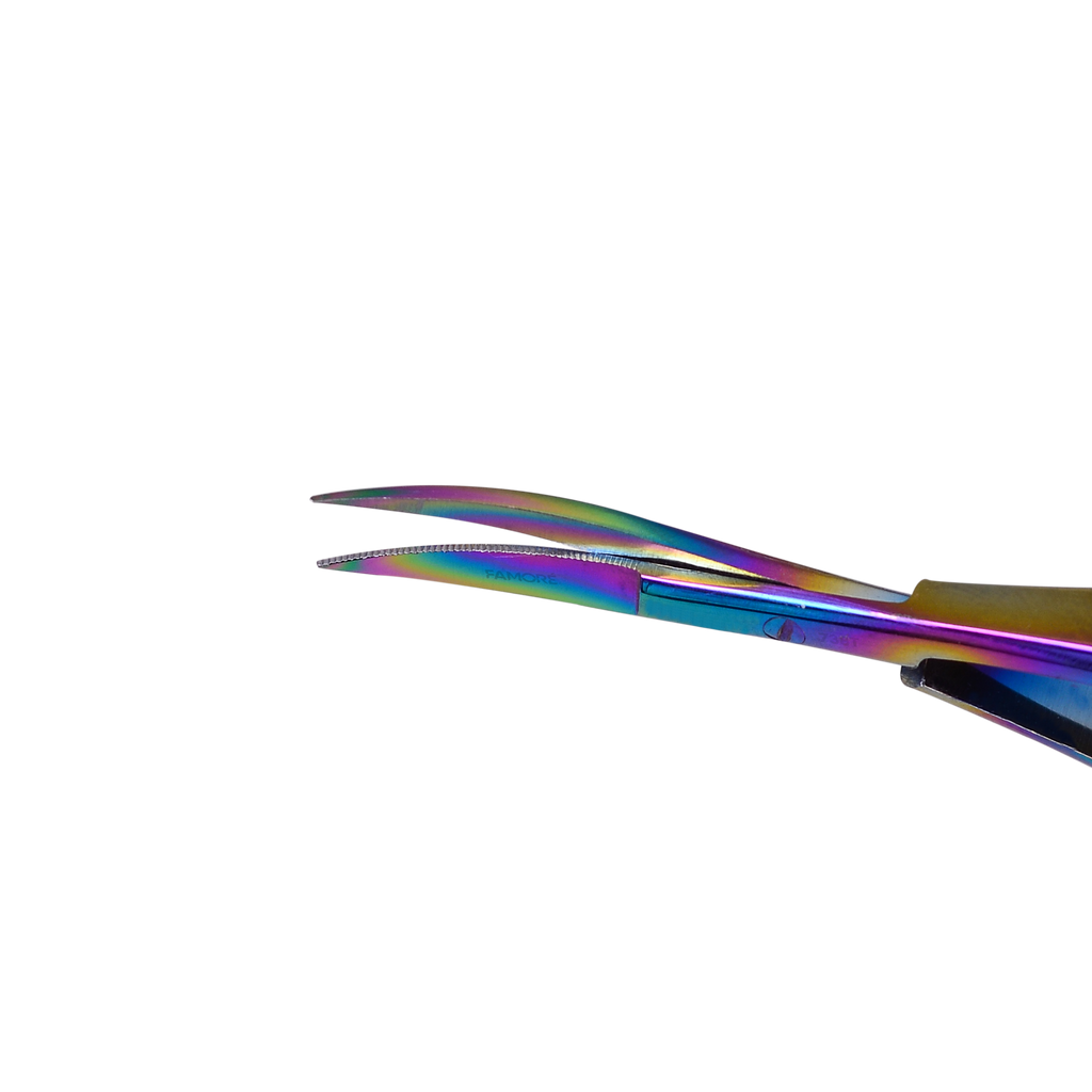 738T - EZ Snip Micro Serrated Titanium Coated Curved Blade