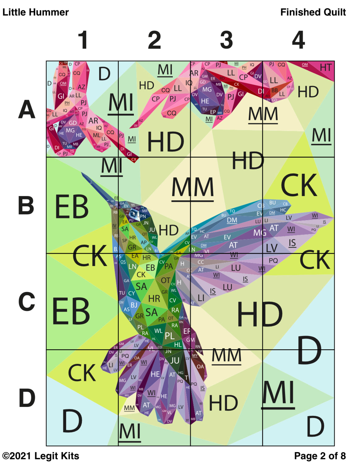 Little Hummer Quilt Kit