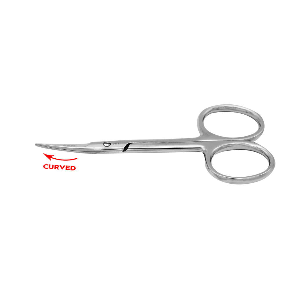 761 - 3.5" Curved Silver Scissors