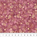 Saddle Up Bandana Raspberry Cotton 43"/44" Fabric Per Yard