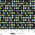 Black Mini Tiles 44"/45" Cotton Fabric Per Yard