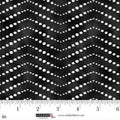 Black Ikat Chevron 44"/45" Cotton Fabric Per Yard
