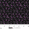 Black Mini Hexies 44"/45" Cotton Fabric Per Yard