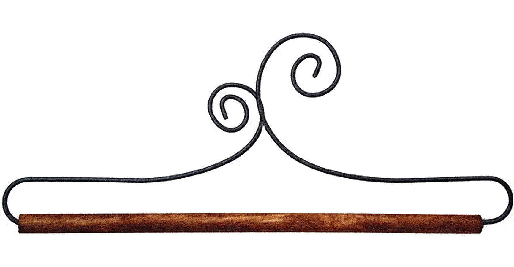 8in Double Scroll Holder With Dowel
