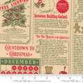 Holiday Cheer Natural North Pole News 44"/45" Cotton Fabric Per Yard