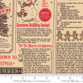 Holiday Cheer Natural Midnight North Pole News 44"/45" Cotton Fabric Per Yard