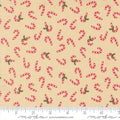 Holiday Cheer Natural Candy Cane Novelty 44"/45" Cotton Fabric Per Yard