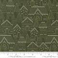 Pine Gingerbread Lane 44"/45" Cotton Fabric Per Yard