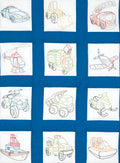 9in Quilt Square Theme Rescue Vehicle