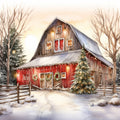 A Country Christmas Fabric Panel 32
