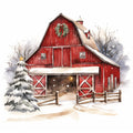 A Country Christmas Fabric Panel 9