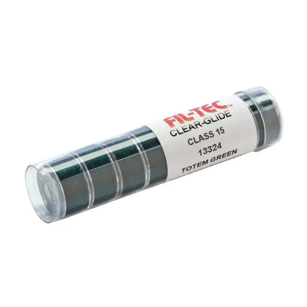 Totem Green Prewound Clear-Glide Bobbin Tube - Class 15/A