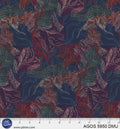 A Garden Of Stitches Dark Multi Color Florals 44"/45" Fabric Per Yard