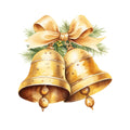A Golden Christmas Fabric Panel 30