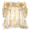 A Golden Christmas Fabric Panel 41