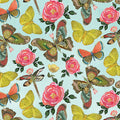 A Heart Led Life - Butterfly Toss - Sky Blue 44" / 45" Fabric Per Yard