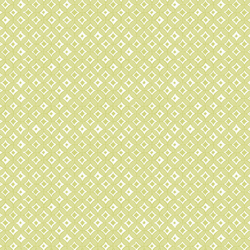 A Heart Led Life - Tonal Diamonds - Light Lime 44" / 45" Fabric Per Yard